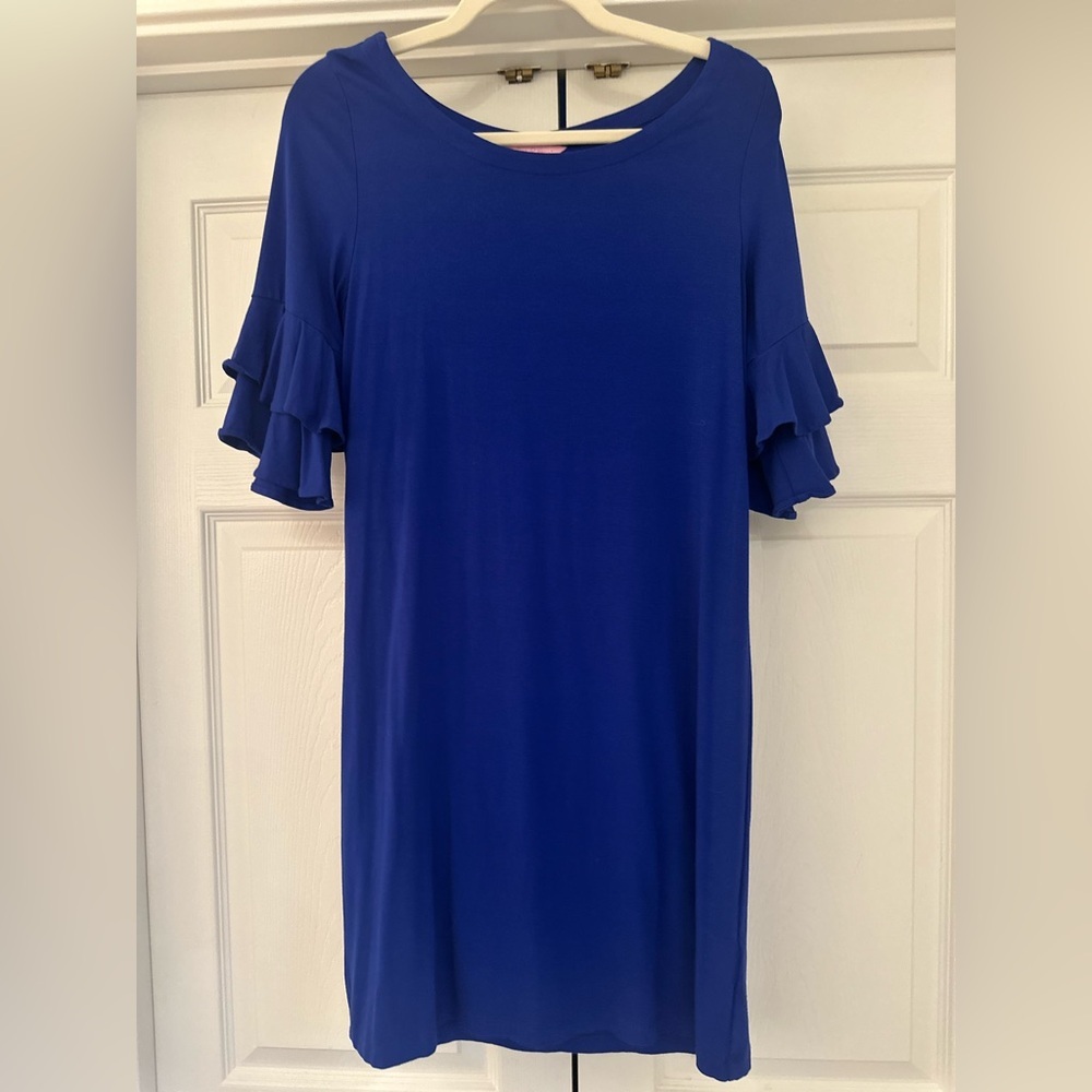 EUC Lilly Pulitzer Blue Lulu Dress Size Small
